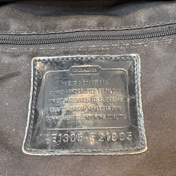 Coach Crossbody Bag Purse Handbag Signature Stripe Swing Pack Messenger Bag - Picture 13 of 16